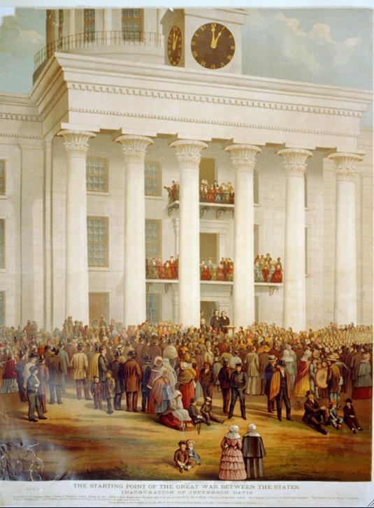Jefferson Davis Inauguration The South illustrated - the idea that government rests upon the consent of the governed, and that it is the right of the people to alter or abolish a government whenever