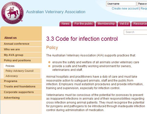 ELEMENTS: 1. Workplace based infection control plan 2. Standard Infection Control Procedures 3.