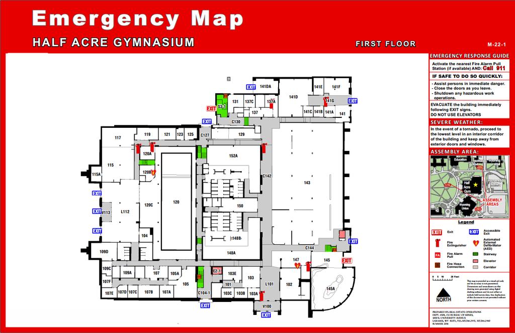 HALF ACRE EVACUATION MAPS University of