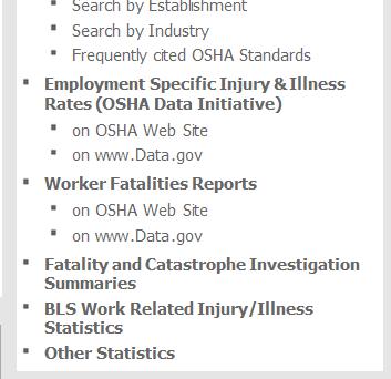 gov Employment Specific Injury & Illness Rates
