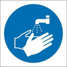 Handwashing wash hands immediately after actual or possible contact with