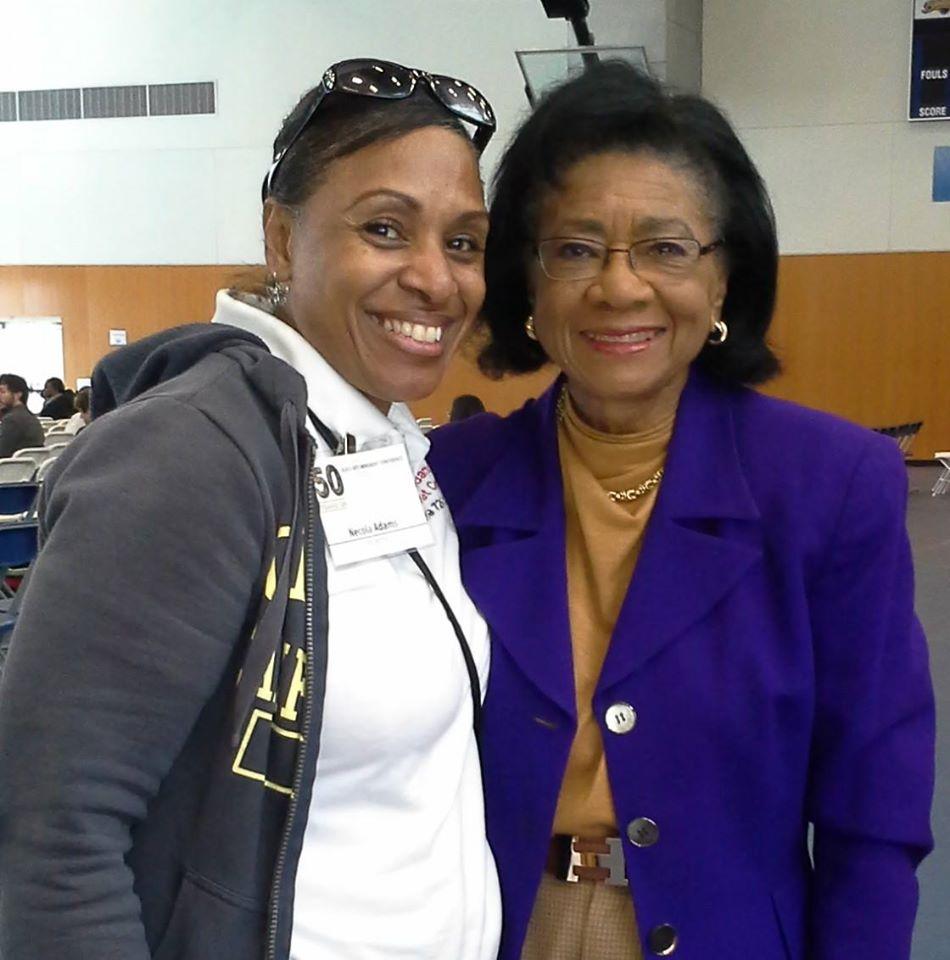 Left to right (Opening Ceremony of 50 Years On, March 1, 2014): Former Merced Mayoral candidate Necola Adams and Ms.