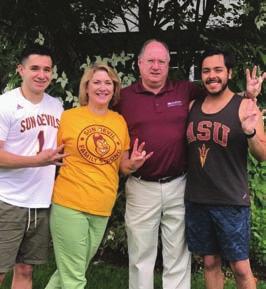 Building family community Being part of the SDFA Leadership Council has given us a direct and tangible connection to ASU, and an opportunity to