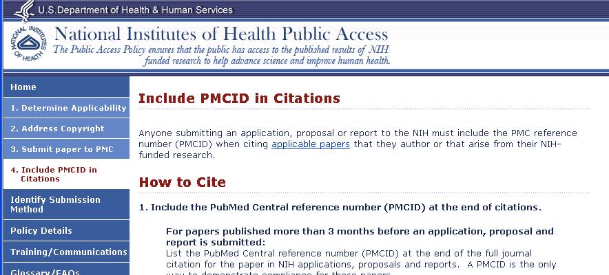 How to Cite PMCID?