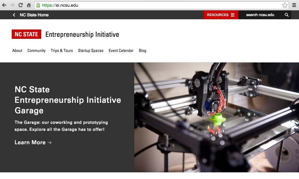 The Importance of MakerSpace NC State s Garage is a business creation and prototyping