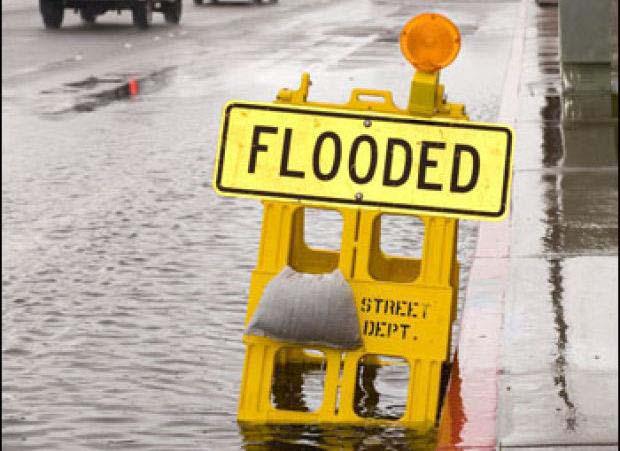 Flood Definitions Aflood occurs from an overflow of inland or tidal waters from any source onto normally dry land.