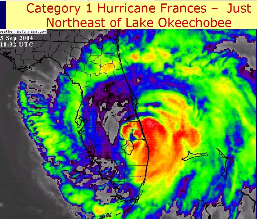 Hurricane Frances Timeline Wednesday, Sept.
