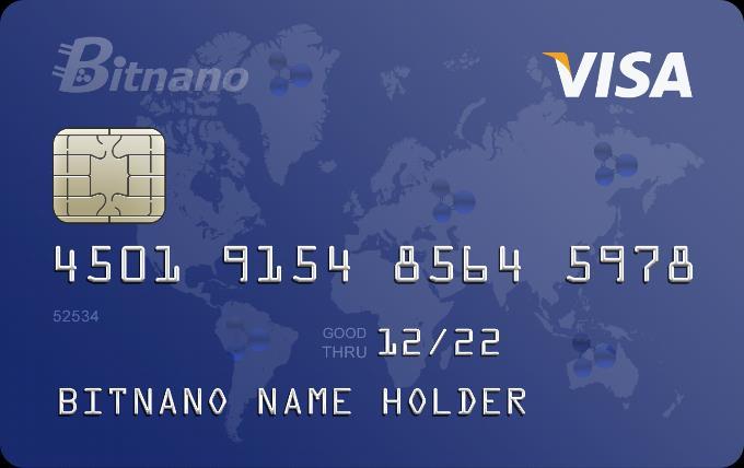 BITNANO CARD The BITNANO DEBIT CARD allows you to fund with Bitnano Token and