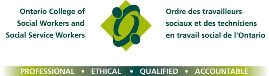 3 The OCSWSSW Regulates the practice of social work and social service work in Ontario Mandate is public protection Registration provides public confidence that members are professional, ethical,