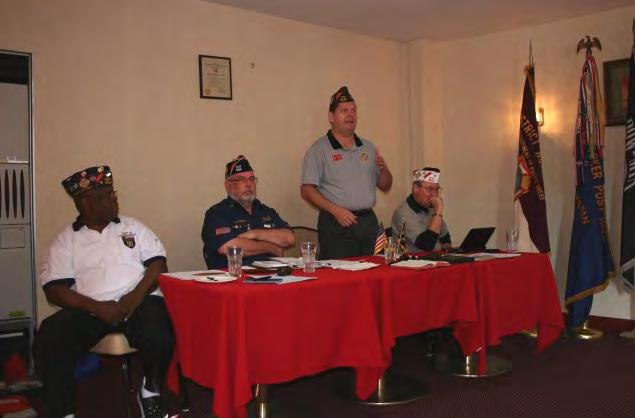 DPA Senior Vice Commander Watson addresses members