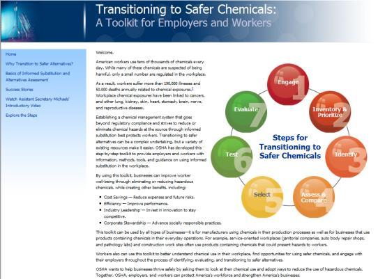 OSHA Efforts to Improve Protection of Workers from Chemical Hazards