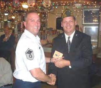 RECOGNITION FOR VFW POST 10216 COMRADES Commander