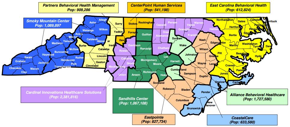 Community-Based Treatment System Local Management Entities/Managed Care Organizations