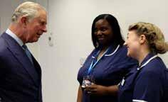 Recognition for our staff Highlights 2016/17 HRH The Prince of Wales meets Trust s nursing stars His Royal Highness The Prince of Wales visited St Mary s Hospital in October 2016 to meet four nurses