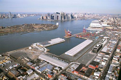 Brooklyn Cruise Terminal Pier 11- Large warehouse shed/loading docks Atlantic Basin docking with shore power Pier