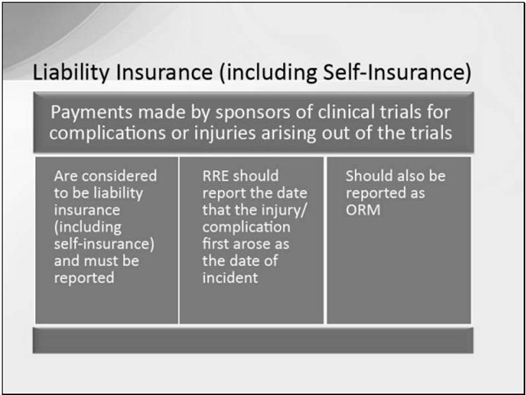 Slide from CMS Reportable Claims Course* * https://www.cms.