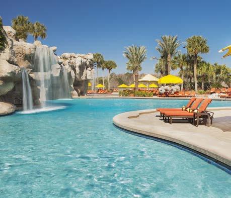 Family activities available at the Hyatt Regency Grand Cypress as part of the hotel s resort fee include: Half-acre pool with 12 waterfalls, multiple slides, and sundeck; All water sports, including