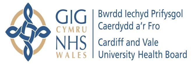 CARDIFF & VALE UHB RESPIRATORY DELIVERY