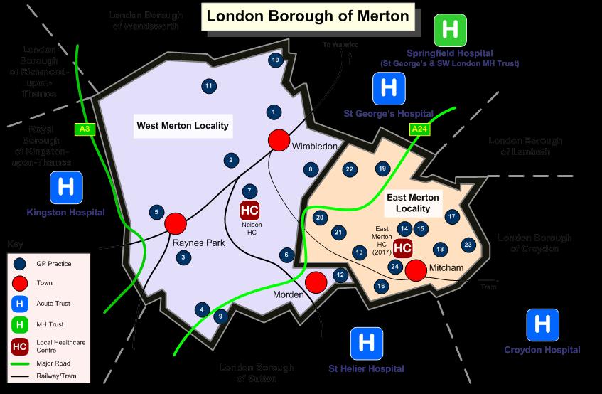 4.6 There is a private hospital, Parkside, within Merton and Out of Hours services for Merton residents are provided through Care UK. 4.