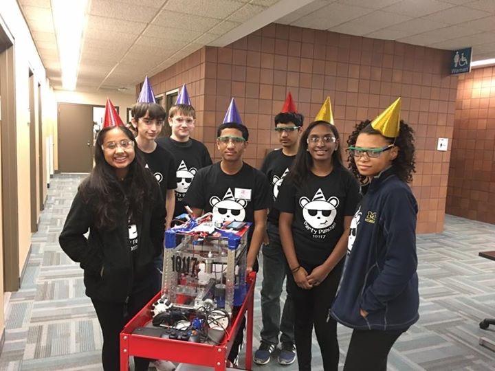 Teams of students are responsible for designing, building, and programming their robots to complete in an alliance format against other teams.