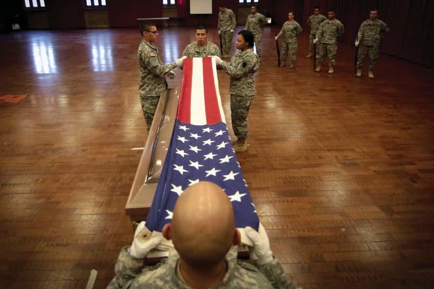 You need to know more than just how to fold the flag to join the New Jersey Army National Guard Honor Guard. How much more? Enough to fi ll fi ve very long days. On Feb.