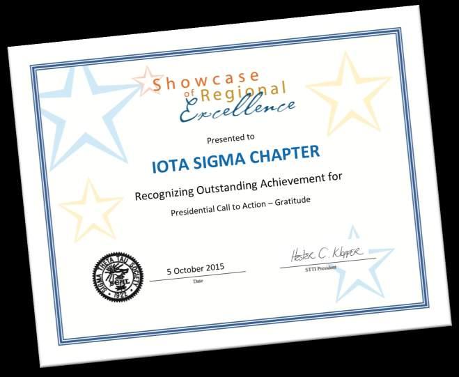 Iota Sigma Chapter Connectedness Gratitude