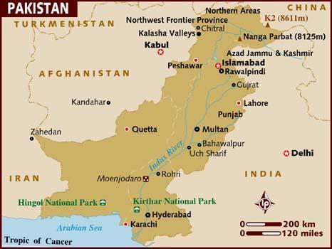 Pakistan Founded as an independent state in 1947 Location: Southeast Asia Borders Afghanistan