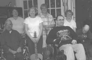 Performers with the United Church Guitar Group pose with residents at the John M. Gray. Appreciating our Fathers Fathers at the John M.