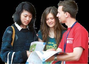 They are available throughout the day to help you with directions to various buildings, as well as share their experiences of university life.
