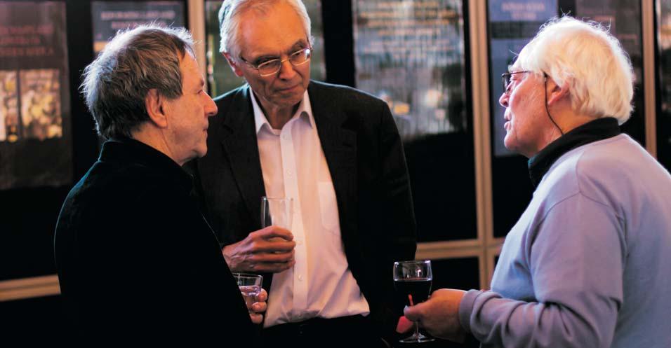 Distinguished Professor Paul Maylam with Professor Chris Mann (left), and Professor Malvern van Wyk Smith (right) at the 2011 launch of his book Enlightened Rule: Portraits of Six Exceptional