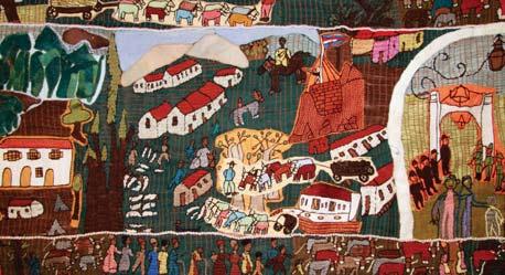 town of Hamburg in the Eastern Cape. Incorporating embroidery, applique and beadwork, the work is comprised of four panels which, together, are 22 metres in length.