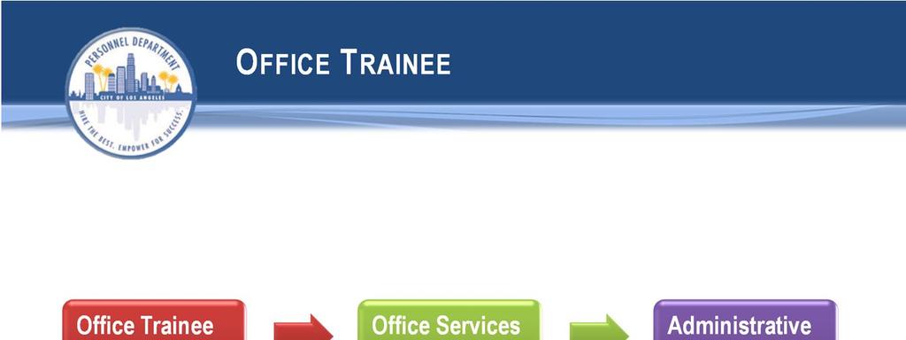 The Office Trainee position provides on-the-job, paid training while performing a variety of routine office tasks.