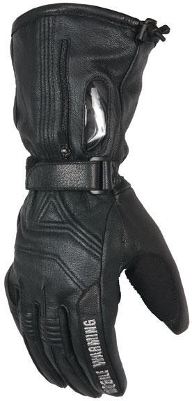 full-fingered gloves or mittens made from leather or other abrasionresistant material.