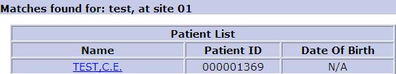 NOTE: Only the reports that were conducted at the hospital site selected will be displayed. 2-4 5. Click the patient Name to display their list of EKGs. 5 6.