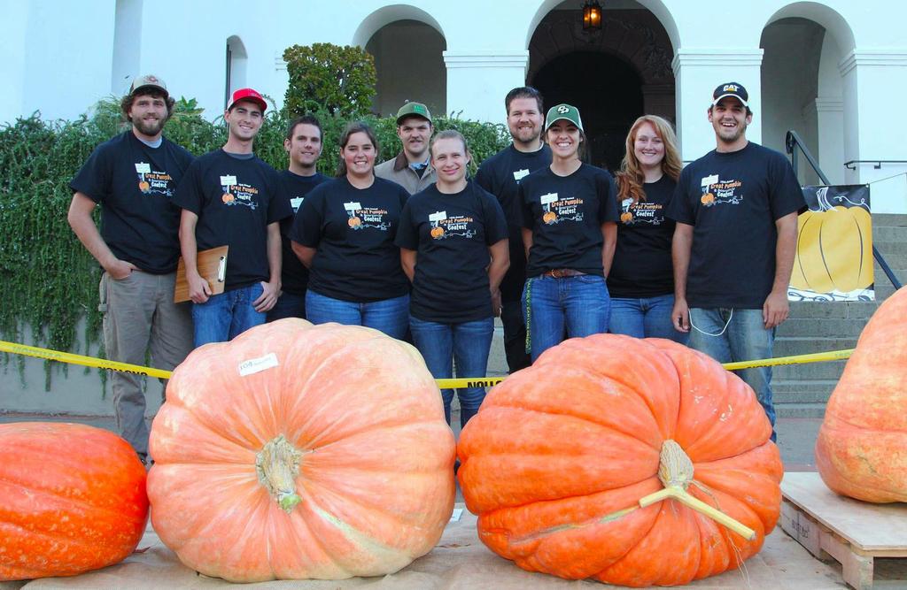 Joe Sabol BRAE students help weigh the pumpkins at the 10th Annual Farm Supply Great