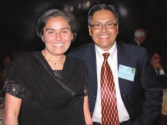 (L-R) Mrs. Rubina Naeem and Dr. Rizwan Naeem (Treasurer) (Photo right >>) Dr.