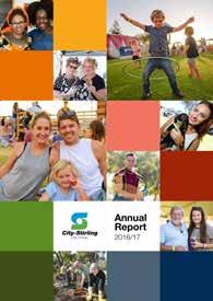 v TO 2018 ARA AWARDS 25 2018 GOLD AWARDS ANNUAL REPORT 2016 17 CITY OF STIRLING A detailed report which presents performance through an integrated planning framework.