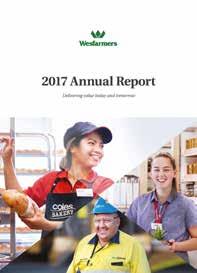 2018 ARA AWARDS 31 2018 GOLD AWARDS WESFARMERS LIMITED Clearly presents strong disclosures on all elements of a very diverse organisation.