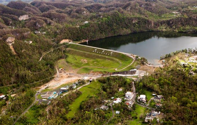 A crack in the Guajataca Dam resulted in evacuations being ordered for the 70,000 at risk from the damage.