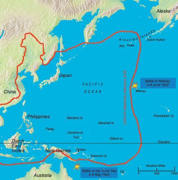By March 1942, the Japanese had conquered the Philippines, the Dutch East Indies, Southeast Asia, and half of New Guinea to establish their Greater East Asia Co-prosperity Sphere.