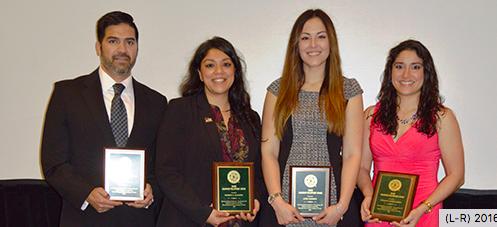 TACHE AWARDS AND FELLOWSHIPS 2016 Graduate Fellowship Award Recipients (L-R) 2016 Graduate Fellowship Award Recipients, Pedro Portillo-Tarrant County College Northwest Campus; Vanessa