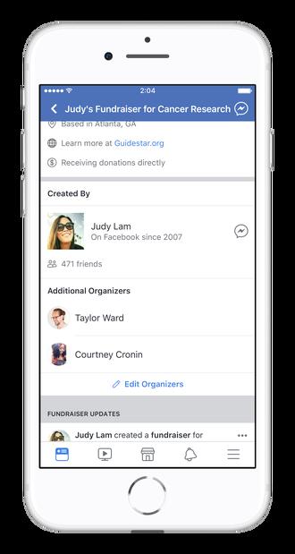 Two new features have been added to Facebook Fundraisers: Expanding to Pages: Brand and public figure Pages can now fundraise for nonprofit causes.