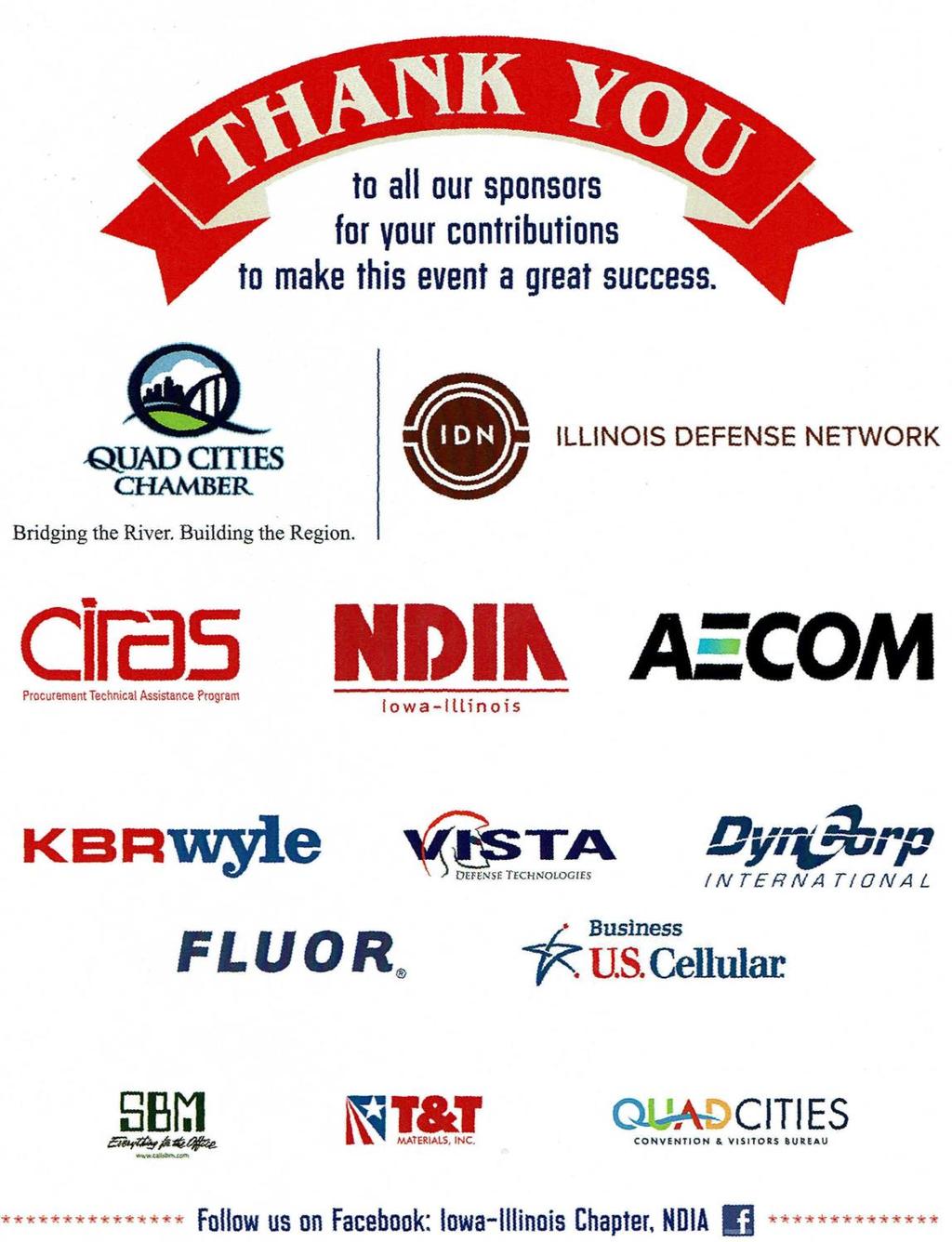 Many thanks to our generous sponsors! Our Chapter s objective is to facilitate the open exchange of ideas and information between government and industry.