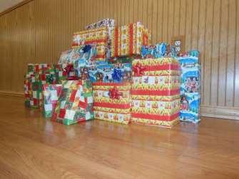hired professional wrappers, but wait, it was Fl63 s own Martha McCandless and Bill Brown