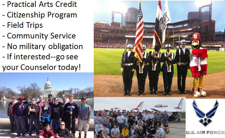 Join AFJROTC It s not too late - Practical Arts Credit - Citizenship Program -Field Trips