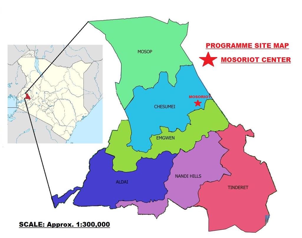 Program Site Map: Mosoriot, Nandi County, Kenya. ATIC will focus on two areas of interest at this time: ucode2 (a Code Immersion Program) and The Emerging Young Entrepreneurs Society (EYES). A. ucode2 A Code Immersion Program.