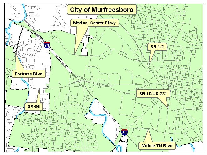 Fiscal Years 2008-2011 Transportation Improvement Program TIP # 2004-014 TDOT PIN # Improvement Type ITS Lead Agency Murfreesboro County Rutherford Length 7.