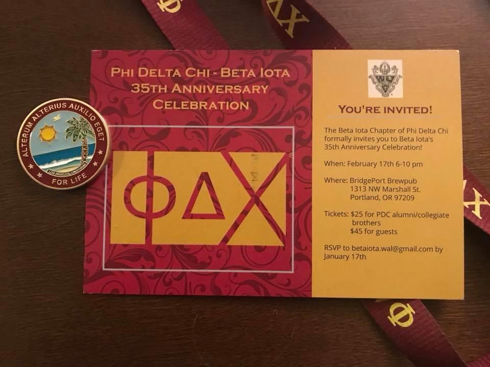 You re Invited! Beta Iota s 35 th Anniversary Calling all of Pacific Region to celebrate the wonderful milestone of Beta Iota s 35 th year! It will take place on February 17 th in Portland, OR.
