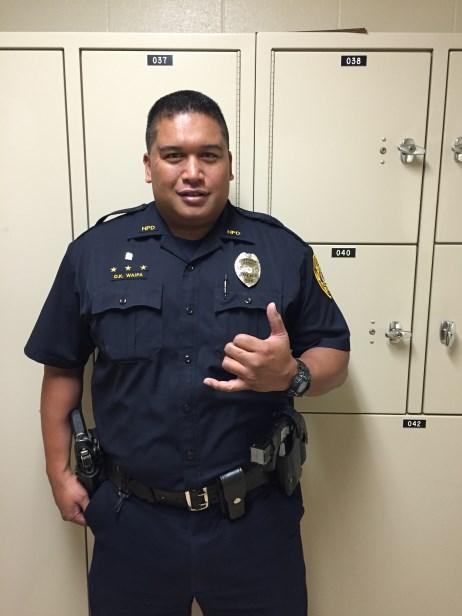 His sectors include: - Hawaiian Paradise Park, Kaloli, Makuu Homestead -Orchidland, Tiki Gardens, Ainaloa Community Police Officer JR Officer FLORES, was promoted to