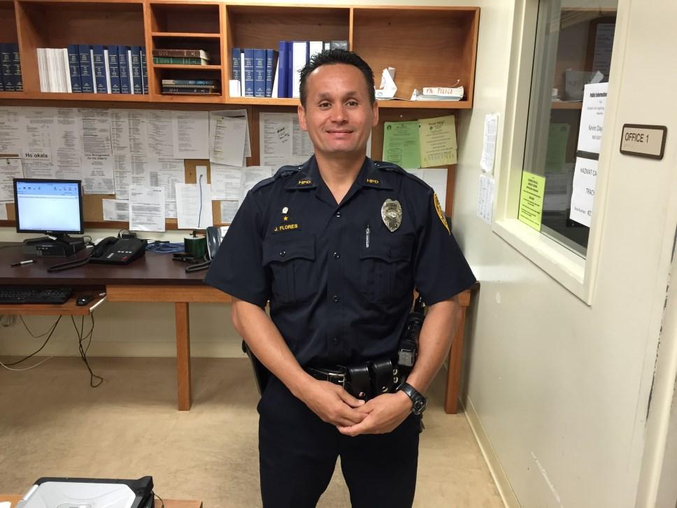 He has been an officer with Hawaii Police for 8 years and has previously worked as a patrol officer in the Kona and Puna districts.